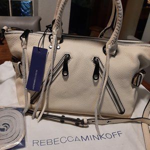 *NEW* Rebecca Minkoff Leather Moto Satchel